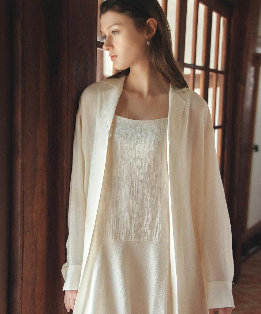 Siyajyu Sia8044 Flare Slip Dress_Light Beige