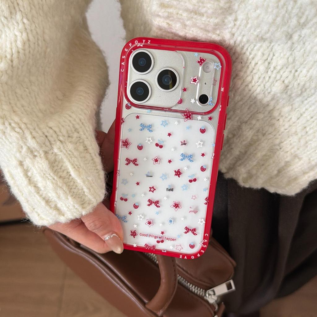 Custom Polka Dot Cherry Bow iPhone Case for 16 Pro Max/15/14 – New for Women