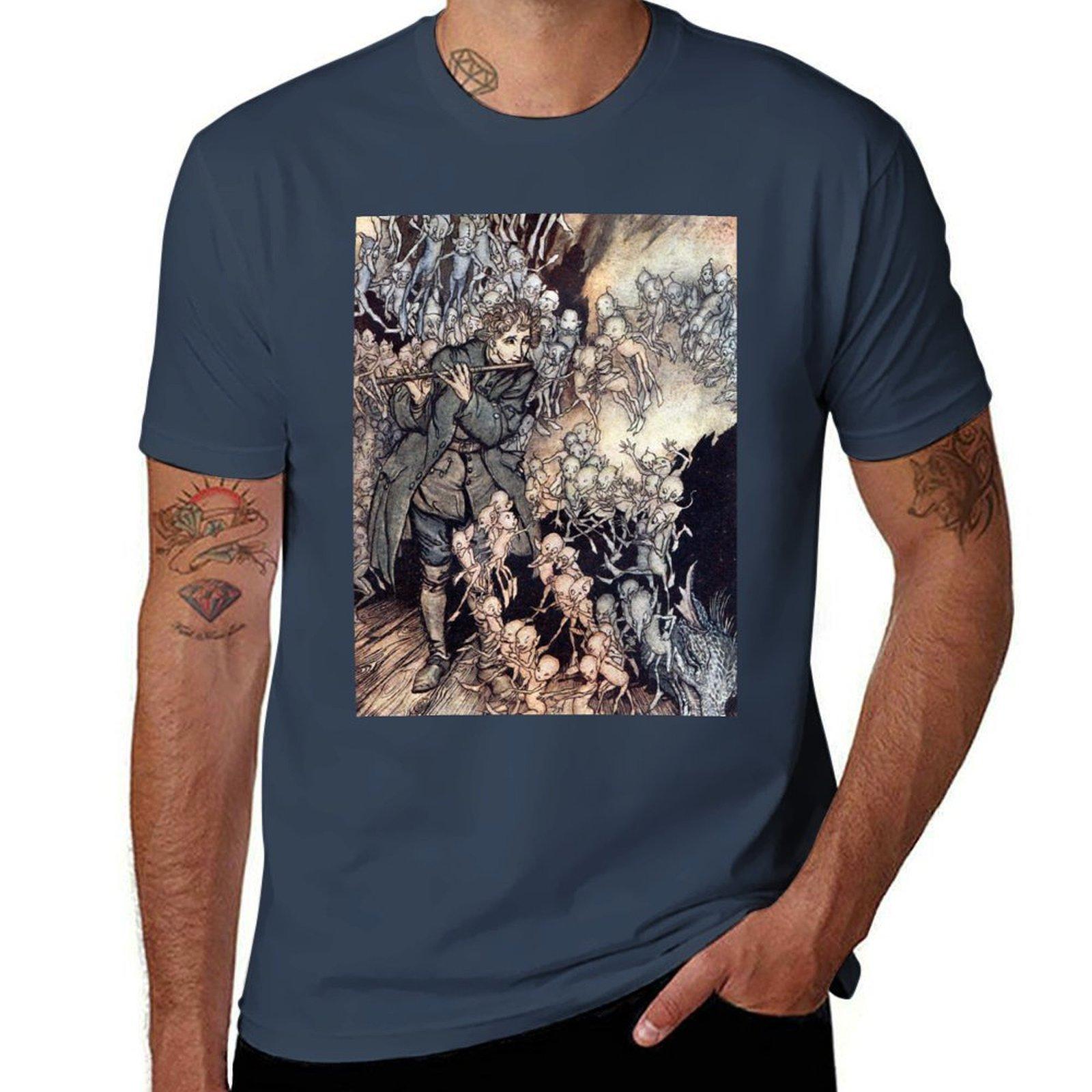 The Gnome Grimm Brothers Arthur Rackham TShirt Holiday Vacation Tee Shirt S