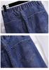 Plus Size High Waist Denim Slimming Dad Pants - Casual and Loose Fit for Women