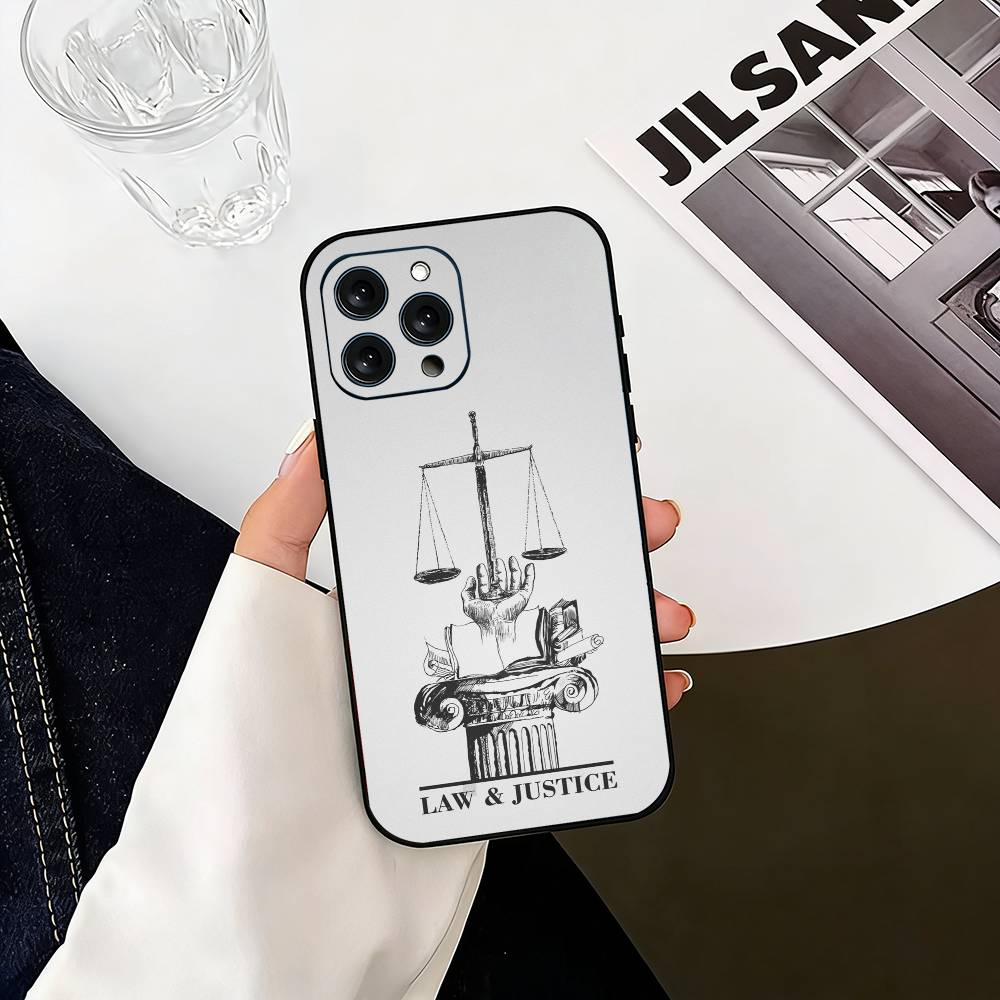 ART Law Lawyer Judge Justice  Phone Case Silicone Soft For IPhone 17 16 15 14 13 12 11 X XR Plus Pro Max Plus