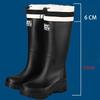 High-End Regenstiefel für Damen, Modische Regenstiefel für den Außenbereich, Wasserdichte Schuhe mit Zwischensohle, Wasserstiefel mit Kordelzug