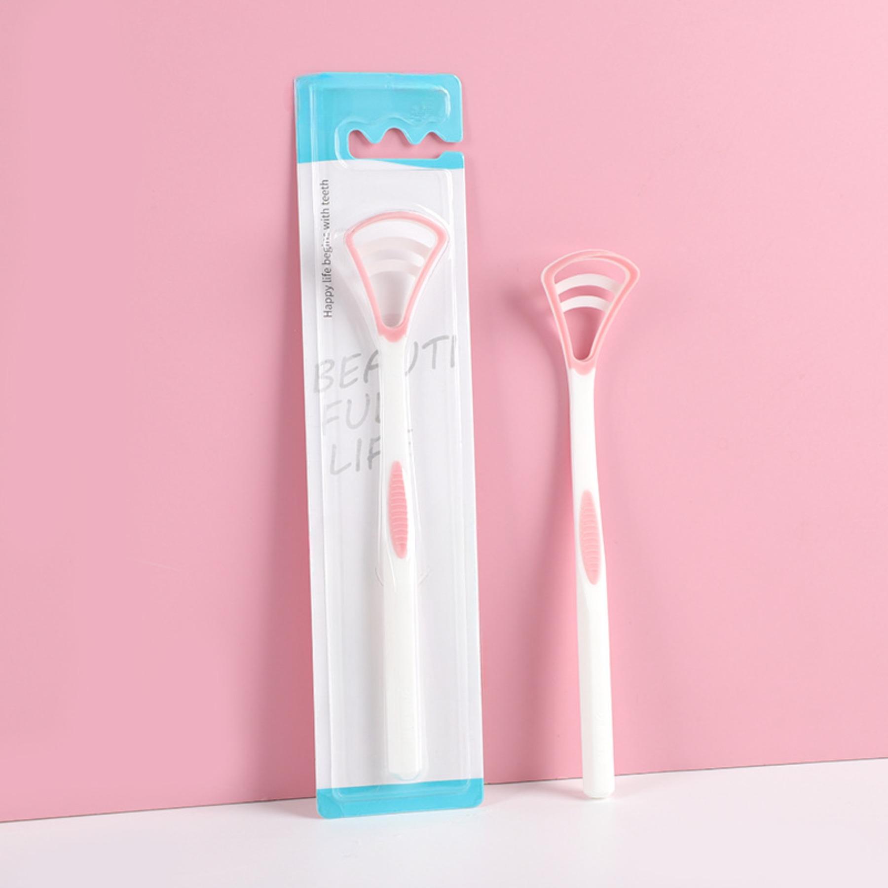 

Silicone Tongue Scraper 1Pcs Macaron Color Tonger Brush Cleaning Tools Toothbrush Oral Care Fresh Breath Safe Clean