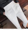 Men's Retro Designer Nine-Point Casual Pants - Wrinkle-Resistant & Stylish