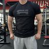 Muscle Men Bodybuilding Training Pure Cotton Loose round Neck Short Sleeve