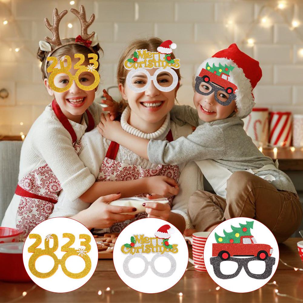 Lightweight Colorful Christmas Party Glasses For Children With Festive Holiday Themes