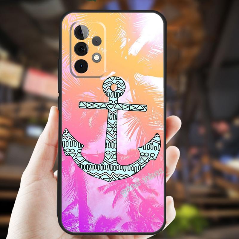 Nautical Anchor Boat Sea Case For Samsung Galaxy A34 A06 A05 A32 A16 A55 A36 A26 A54 A14 A22 A52 A35 A15 A53 A13 A56