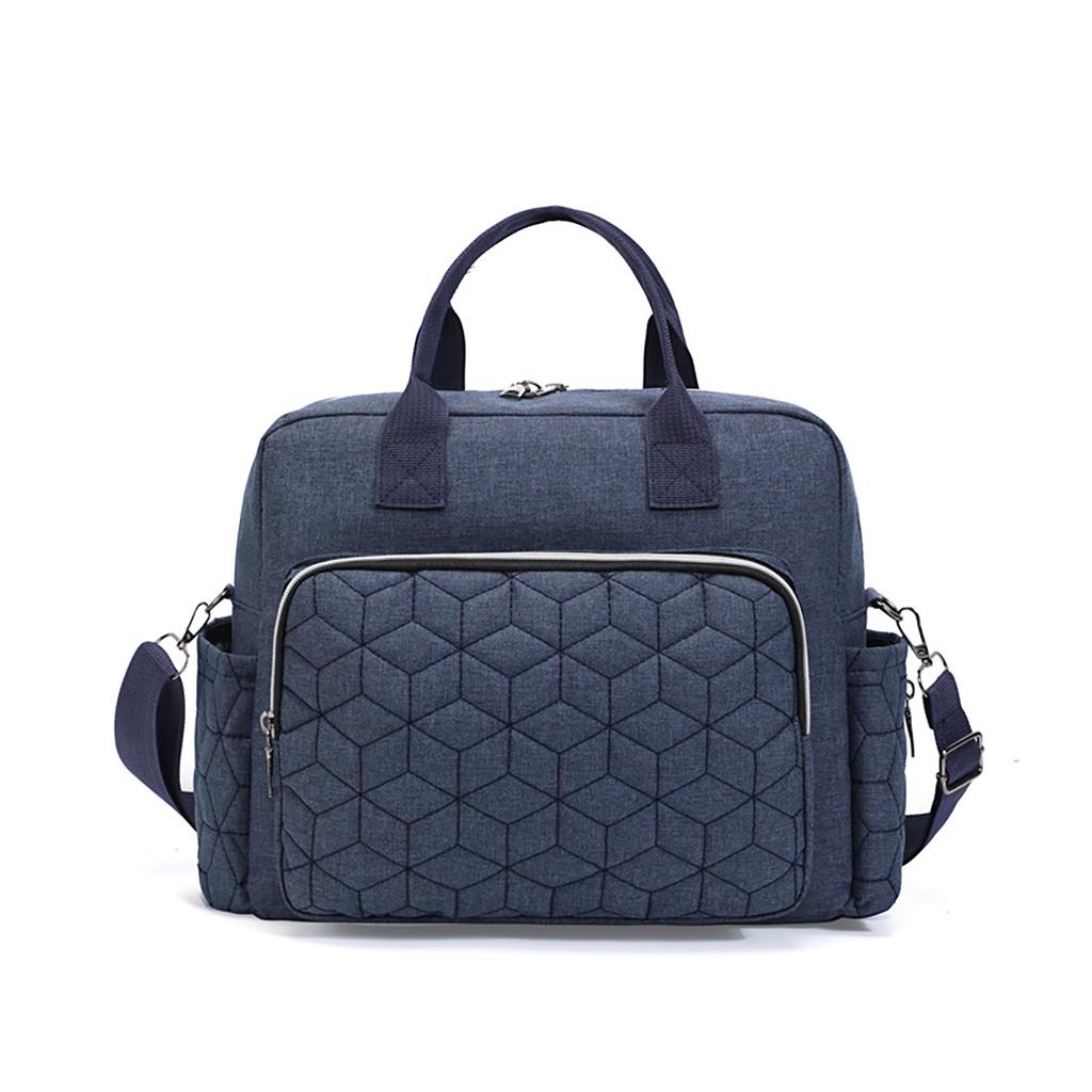 Fashionable Quilted Diamond Grid Single Shoulder Mommy Bag Travel Multifunctional Large Capacity Handheld Diagonal Diaper Bag