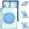 For iPad Air 13 (2025)/(2024)/Pro 12.9 (2022)/(2021)/(2020)/(2018) Case Rotary Kickstand PC+TPU+Acrylic Tablet Cover