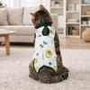 Fruit Printed Cat Recovery Clothing High Elasticity Breathable Pet Anti-Licking Vest Soft Comfortable Pet Weaning Suit