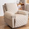 Corduroy Lounge Chair Cover Solid Color Seat Cushion Elastic Band Fixed Anti-slip Sofa Protector Scratched Resistant Sofa Covers