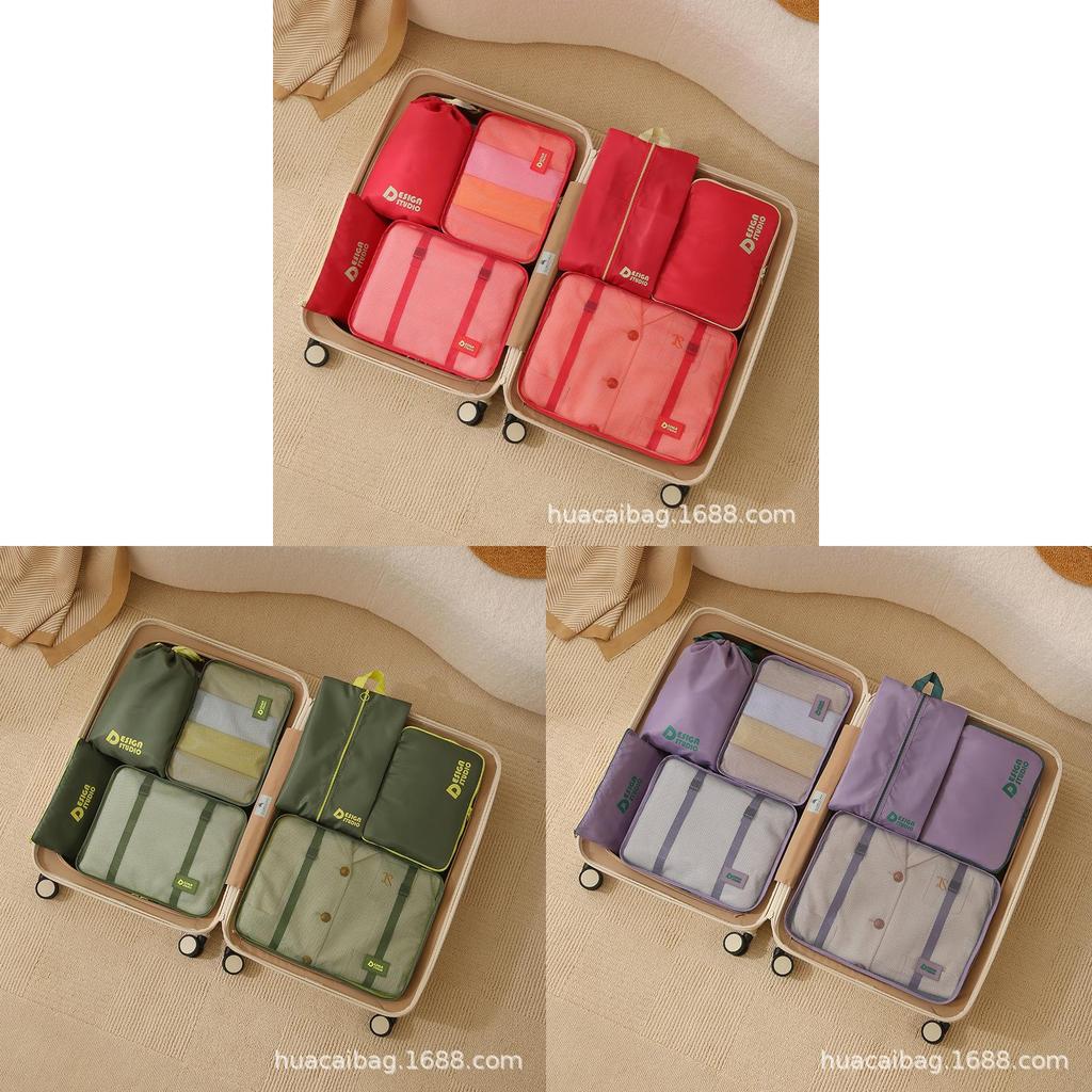 Travel Organizer Set With Waterresistant Canvas For Luggage And Home Storage