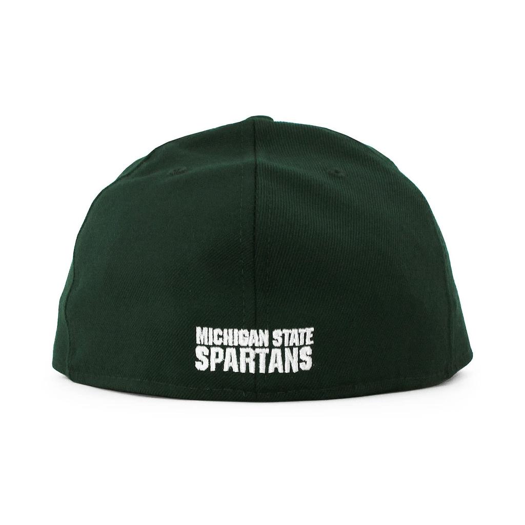 [New Era] 59FIFTY Michigan State Spartans [NCAA TEAM-BASIC FITTED CAP] MICHIGAN STATE SPARTANS 5950 Hat Green (7-14 (approx. 57.7 Cm)) [Used]