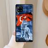 Turk Wolf Turkey Flag Case For Samsung Galaxy A06 A05 A16 A26 A36 A56 A33 A32 A52 A15 A53 A13 A34 A54 A14 A35 A55