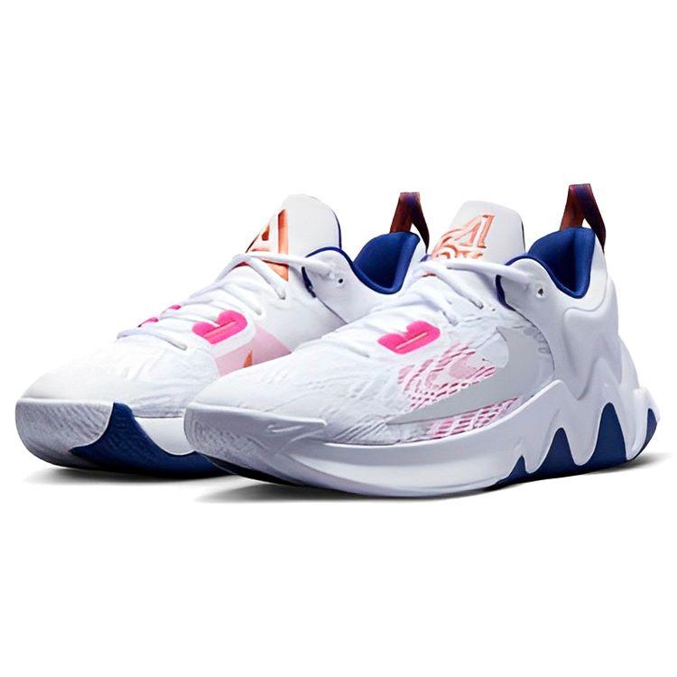 Nike Giannis Immortality 2 White Deep Royal Men Sneakers Deep-Royal-Blue Hyper-Pink Metallic-Silver DM0825-102
