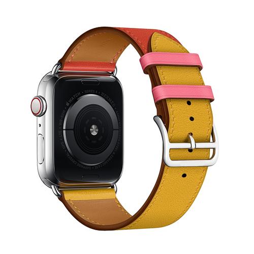 Leather Strap for Apple Watch Band 44mm 40mm 45mm 41mm 38mm 42mm Genuine Leather Single Tour Bracelet iWatch Series 5 4 3 6 Se 7
