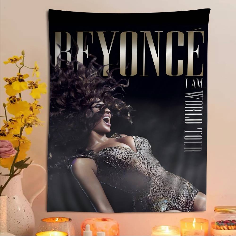 Beyonce Super Singer Anime Tapestry Indian Buddha Wall Decoration Witchcraft Bohemian Hippie Wall Hanging Sheets