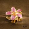 Gradient Alloy Oil Dropping Lily Flower Hair Clip Versatile Hair Accessory For Summer Beach Vocation Headwear