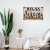 "Relax, We're All Crazy" Chicken - Themed Wooden Sign In Rustic Style with Colorful Designs Ideal for Diverse Decor Spaces