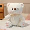 Garden Little Bear Series Plush Toys Cozy Sitting Pose Cartoon Tulip Flower Bear Doll Cute Room Decor Sweet Gift To Girls