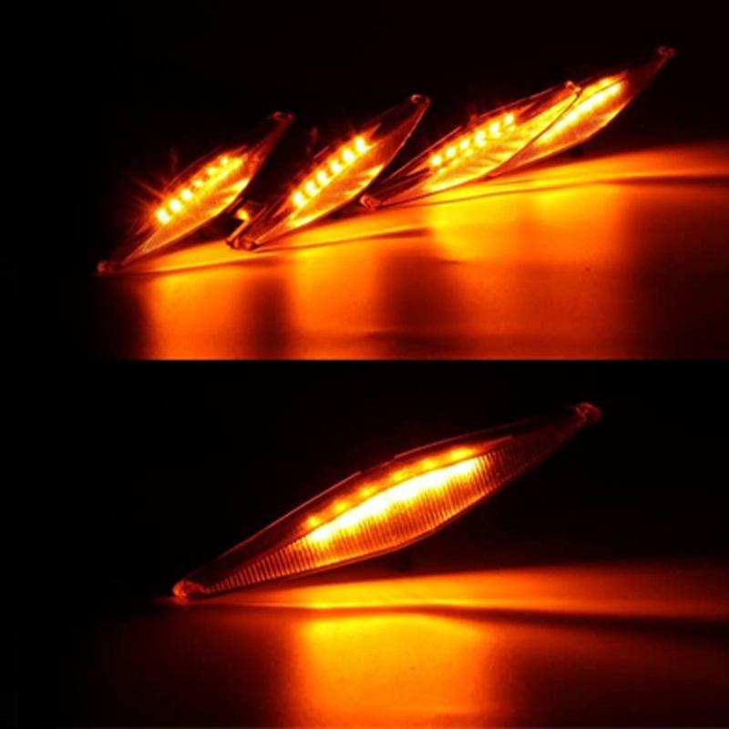 4pcs Yellow White 12V LED Grille Lights Bulbs with Accessories For Toyota 4Runner TRD Pro Grille 2014 2015 2016 2017 2018
