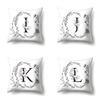 Polyester Pillowcase INS Style Garland 26 English Letter Printing Pillowcase Waist Cushion Car Seat Cover