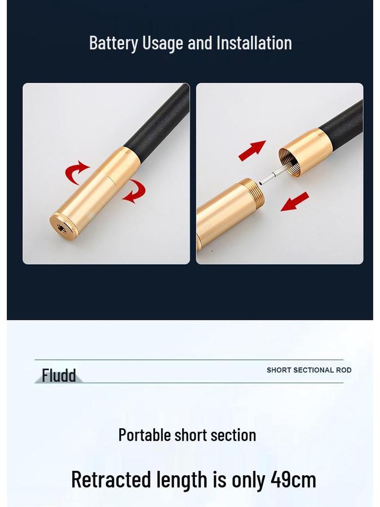 Fulaide Carbon Fiber Mini Rock Fishing Rod for Shore Casting with Sliding Float