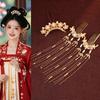 1 Set Chinese Style Tang Dynasty Hairpin Pearl Flower Hair Comb Retro Ancient Hair Stick  Women