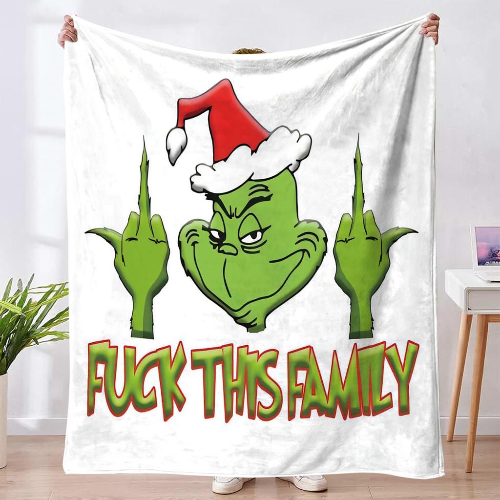 Christmas Blanket Cover Soft And Comfortable Plush Wool Flannel Blanket