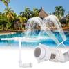 Adjustable Dual Spray Swimming Pool Sprinkler Creative Waterfall Fountain for Pool Garden Patio Water Activities