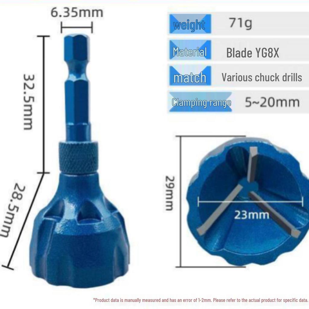 Alloy Deburring and Chamfering Tool for Metal, Wood, Plastic, and Cast Iron