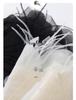 Mengyi 25 Autumn/Winter Cashmere One-Shoulder Floral & Feather Patchwork Women's Base Layer