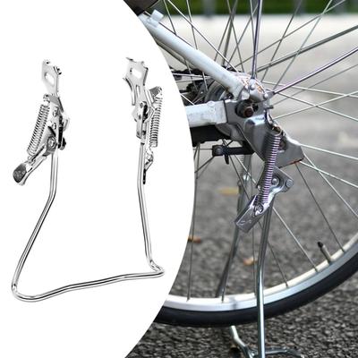 Ständer Ständer Rahmen Verstellbarer Stahl Parkständer Fahrrad Doppelbein für Radsport Sport Straße