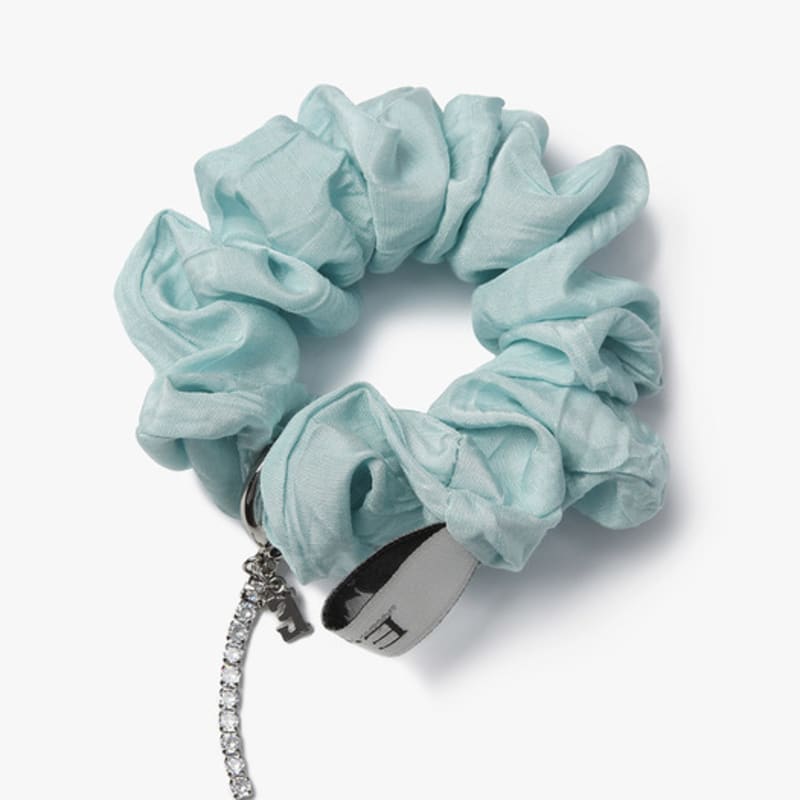 E.B.M (Edition by Michaa) Logo-embellished Cubic Detail Scrunchie EMO4AHA020