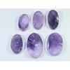 293Cts.Natural Amethyst Druzy Oval Cabochon Loose Gemstone 06Pcs Lot 29-37MM C-1254