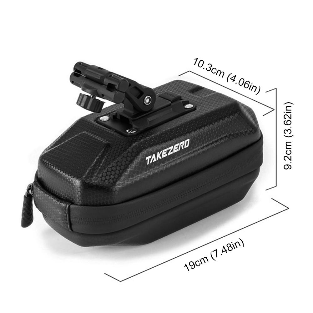 

0.8/1L Bicycle Saddle Bag Reflective Mountain Bike Saddle Storage Bag Quick Release Under Seat Cycling Pack for Outdoor Cycling