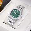 New Fashion Famous Man Luxury Square Calendar Quartz Watch Men Stainless Steel Casual Watches Reloj Hombre Male Wristwatches