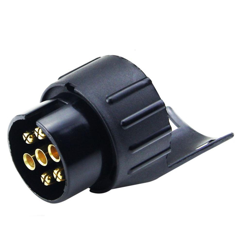 Brand New Socket Converter 7 To 13Pin Traction Towing Traction Trailer Truck Waterproof 7 To 13 Pin Adapter Black