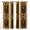 Luxurious Black Gold Pole Bag Curtains Bedroom Kitchen Decoration Home Living Room Made Of Polyester Great Decor