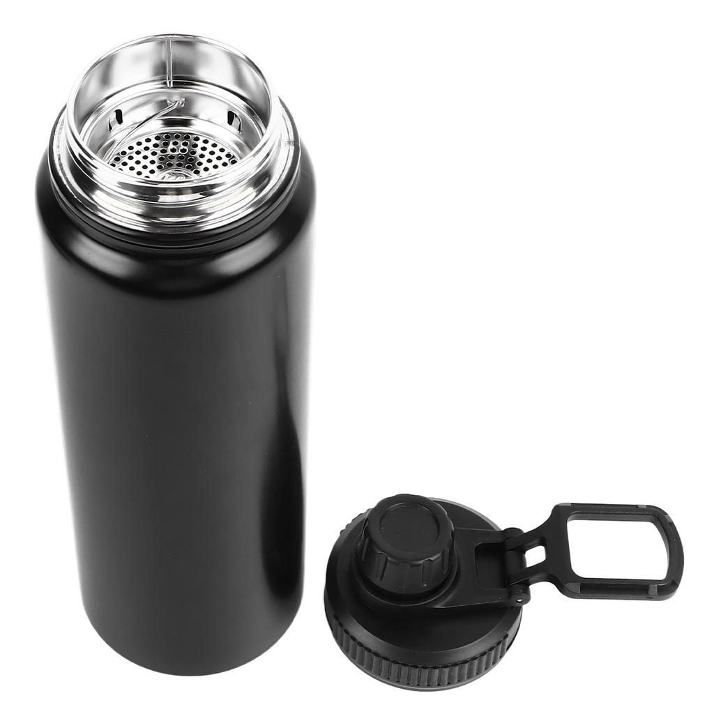 Sport Insulated Bottle Black Stainless Steel Double Wall Vaccum 800ml Insulated Sports Water Cup for Travel Daily