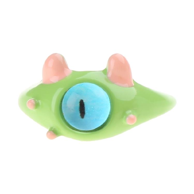 9Pcs Funny Resin Open Finger Ring Cartoon Little Monsters Eyeball Ring Unique Irregular Ring Fashion Jewelry Decoration
