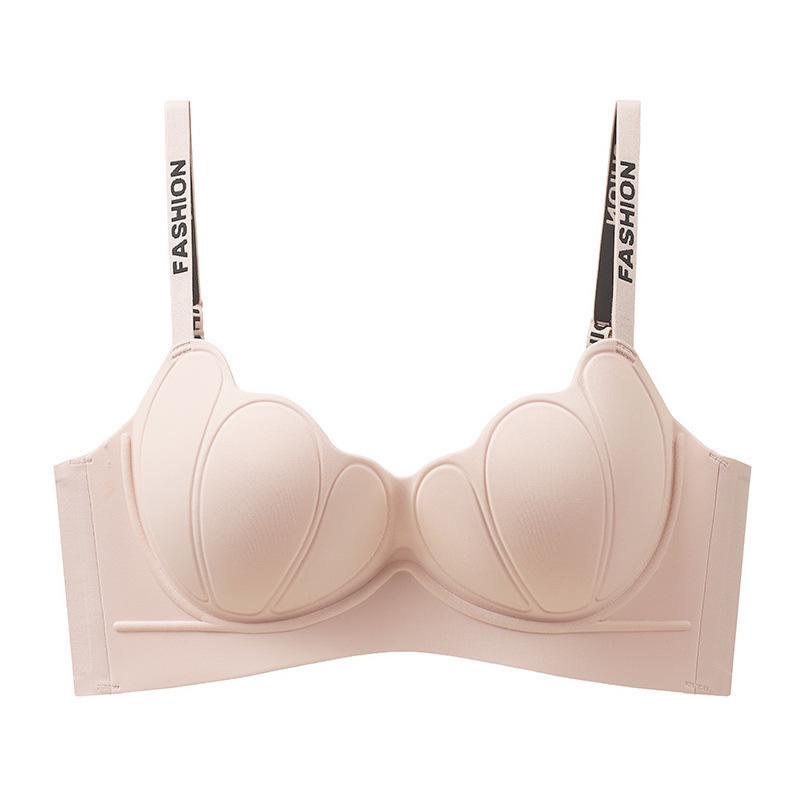 

Красивый бюстгальтер пуш-ап со спинкой: Поддержка и подъем для маленькой груди - Бесшовный, Беспроводной, Мягкий и Дизайн в мультяшном стиле 34/75AB телесный