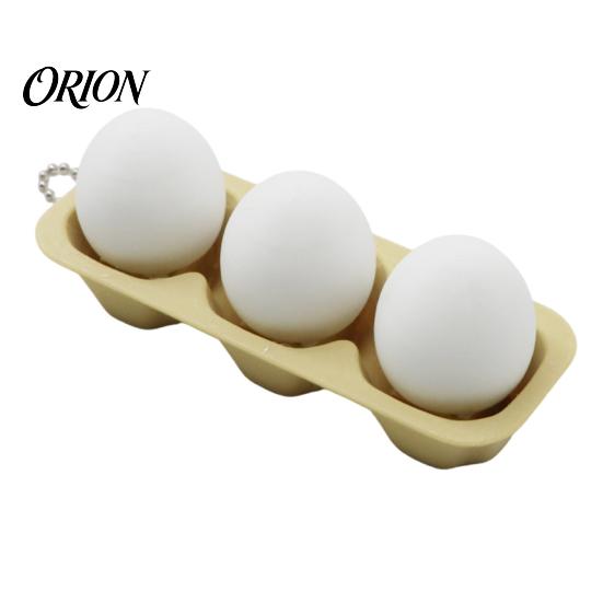 Office Fidget Toy 3D Printed Egg Clicker Toy, 2/3/4-Egg Tray for Bag Pendant Stress Relief, Portable Decompression Button with Bead Chain Adult