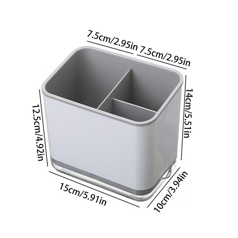 Escorredor de plástico para colher, pauzinho, colher, suporte de armazenamento, dreno multifuncional, camada dupla, faca, garfo, rack de drenagem, ferramentas de cozinha