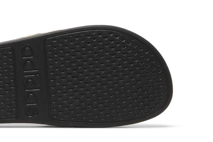 adidas Adilette Aqua Slides Core Black Gold Metallic
