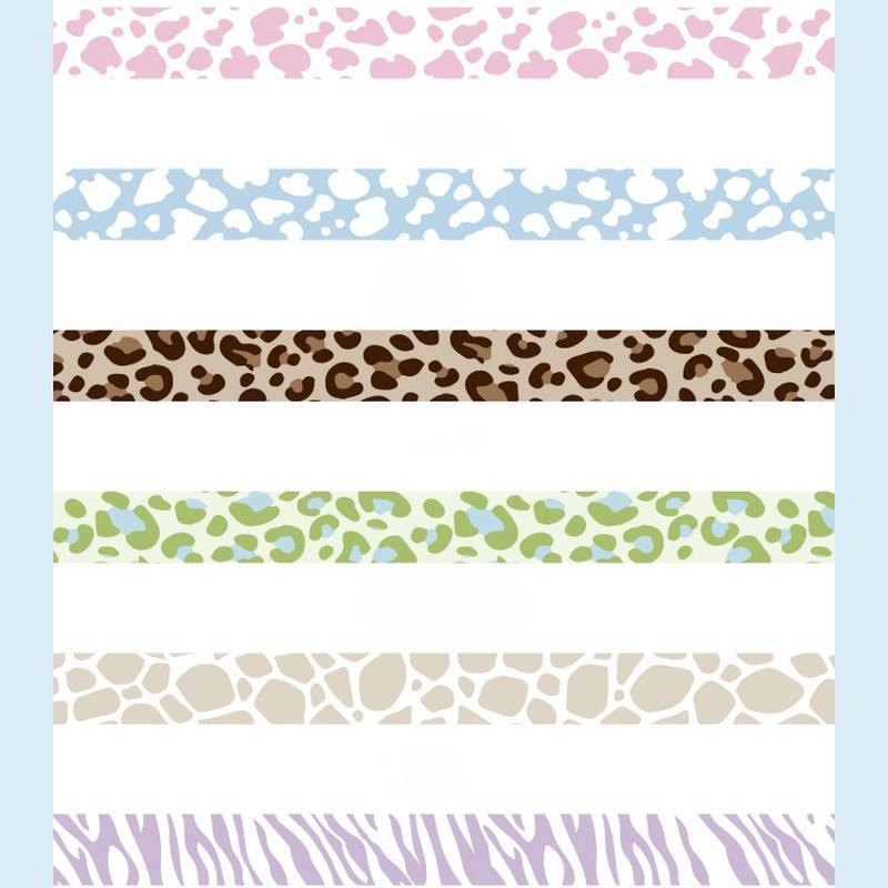 Cheap 2Rolls Cute Zebra Stripes Masking Washi Tape Decorative Adhesive