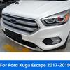 Head Light Lamp Eyelid Eyebrow For Ford Kuga Escape 2017 2018  Chrome Headlight Strip Molding Trim Accessories Car Styling