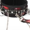 Sexy Exotic Apparel PU Leather Collar Nipple Clamps Handcuffs Sex Bondage Sexy Products Exotic Accessories