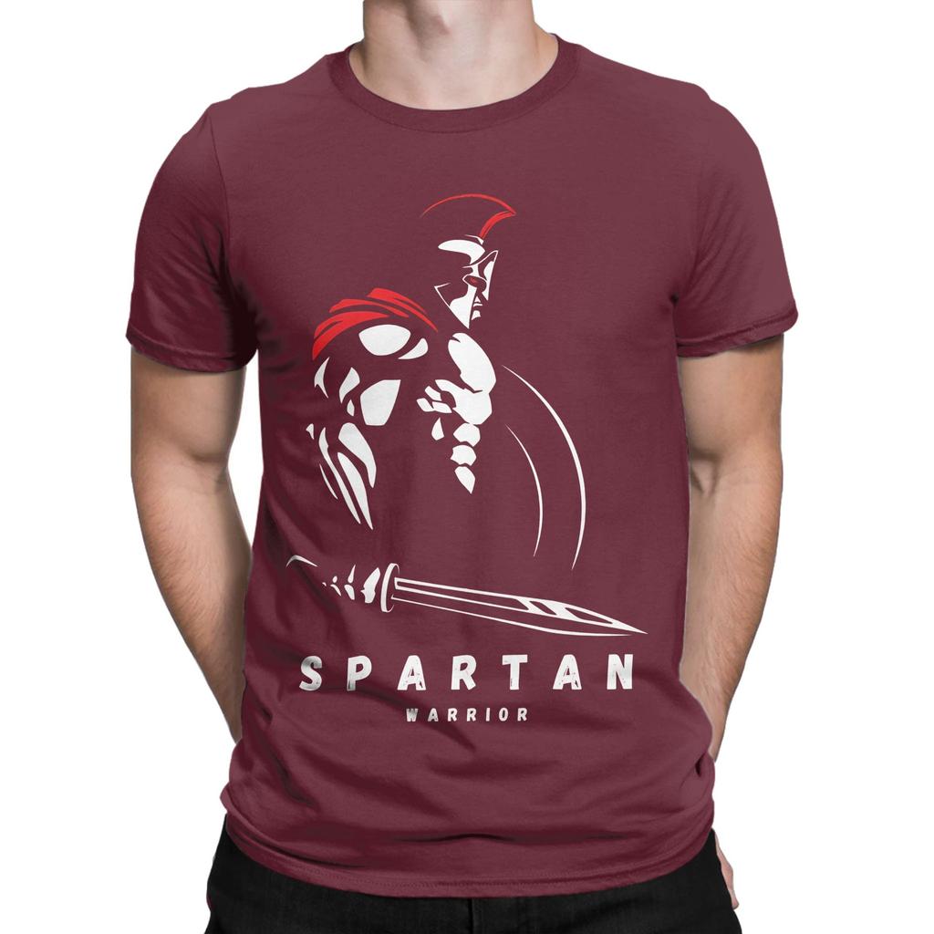 Spartan Warrior Novelty Graphic 100 Cotton Tshirt Spartan Tops Tees For Unisex