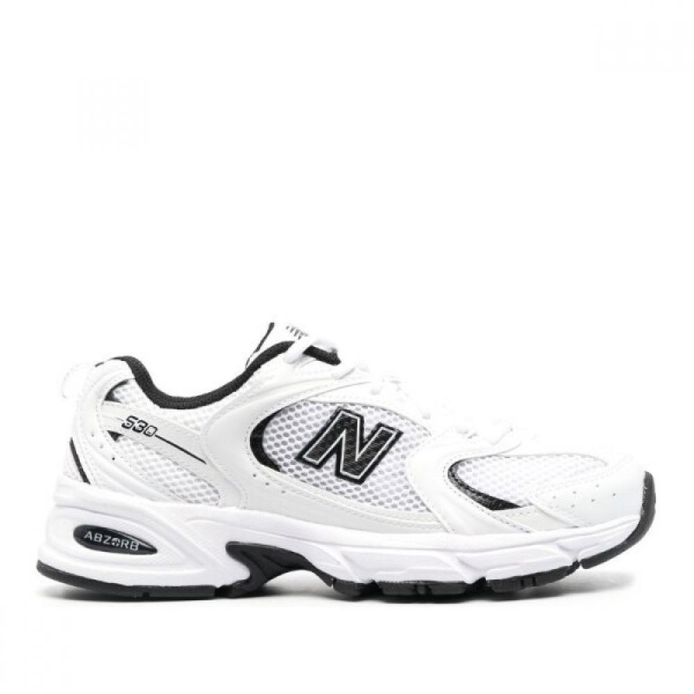 

New Balance Низкие кроссовки Cloud White Leather Blend с аппликацией и логотипом Mr530eWb W US9